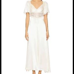 ASTR the Label Aurelia Dress ivory satin large